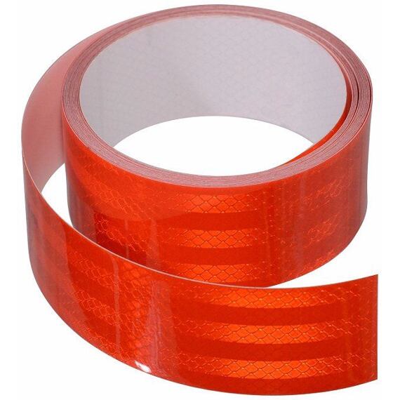 COMPASS páska reflex 5cm červená samolepící, cena za 1m, 01540