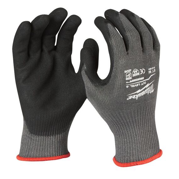 MILWAUKEE 4932471425 rukavice s dvojitou vrstvou nitrilu, stupeň ochrany 5, velikost L/9