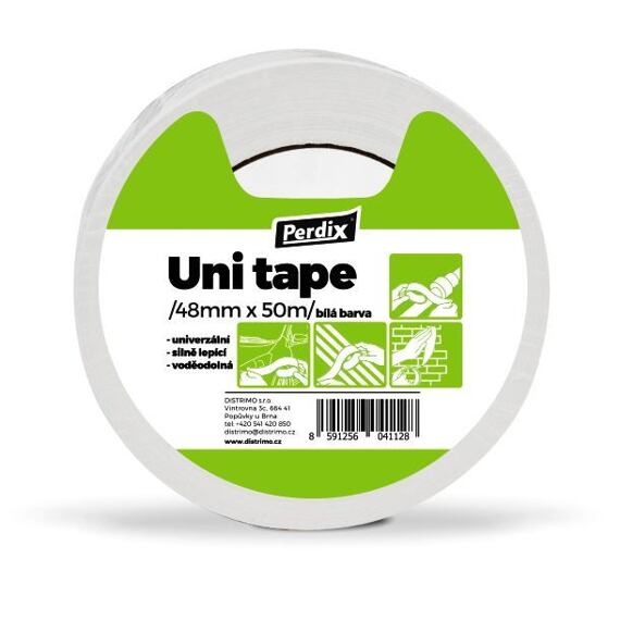 PERDIX páska Uni Tape textilní 48mm*50m bílá T3111