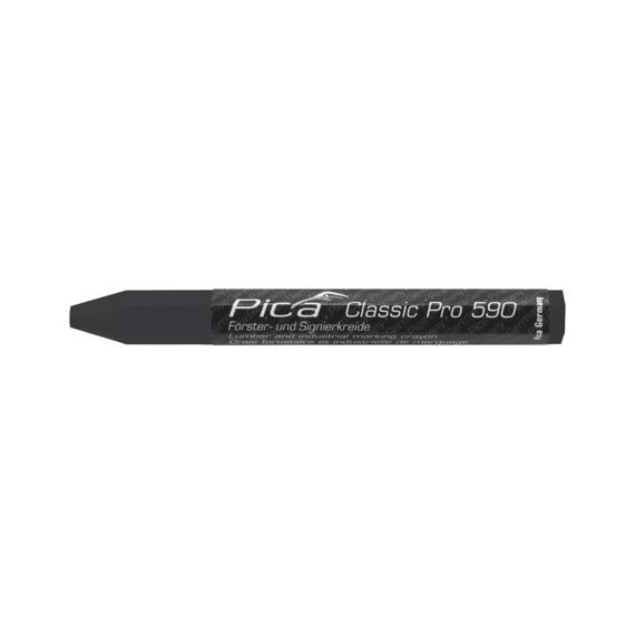 PICA Classic Pro křídový značkovač, 120*12mm, univerzální, černý 590/46