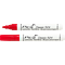 PICA lakový permanentní značkovač pro průmyslové použití kulatý hrot, voděodolný červený 524/40