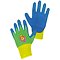 CXS rukavice pracovní DRAGO dětské, máčené v nitrilu, vel.5, modré