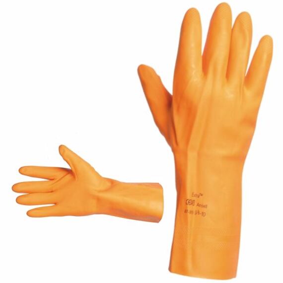 ANSELL rukavice pracovní chemické, přírodní latex, chlor., chem. odlolné vel.9 038-A87-955/090