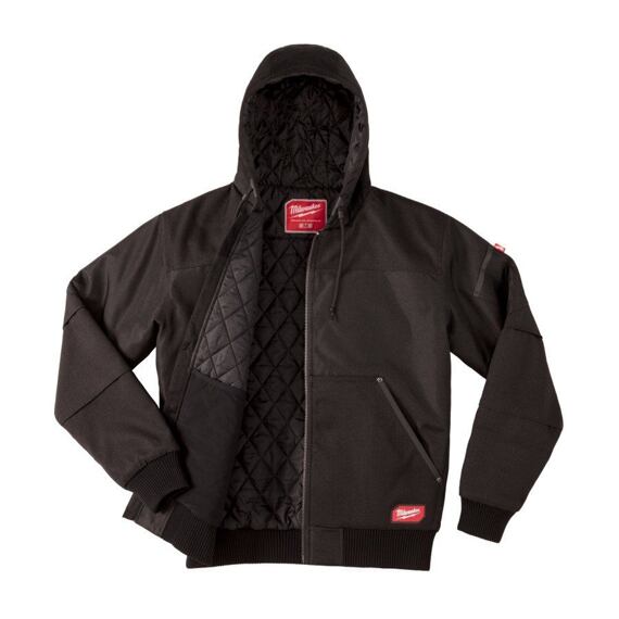 MILWAUKEE WGJHBL (XL) bunda s kapucí, zesílený materiál odolný proti vodě a větru