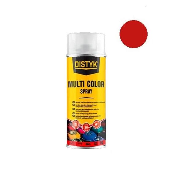 DISTYK Multi color spray 400ml RAL3020 dopravní červená TP03020D