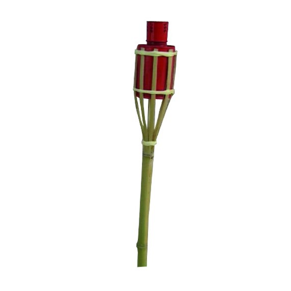 louč bambusová 90cm červená 329303