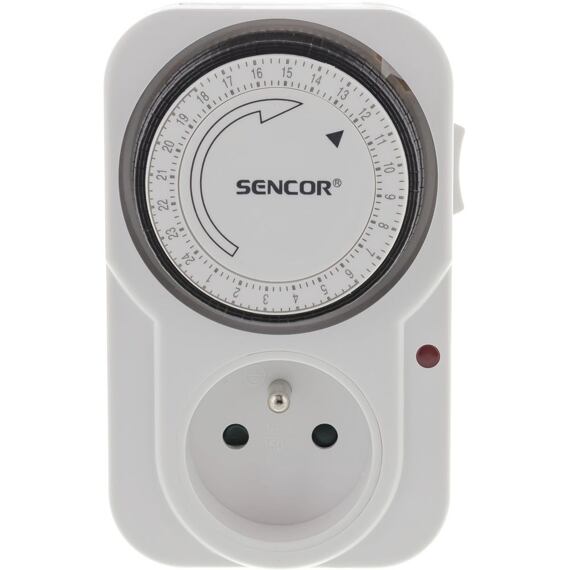 SENCOR SST 10MD zásuvka - časový spínač denní mechanický, max.16A, 3600W