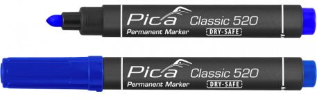 PICA permanentní značkovač industry pro průmyslové použití kulatý hrot, voděodolný modrý 520/41