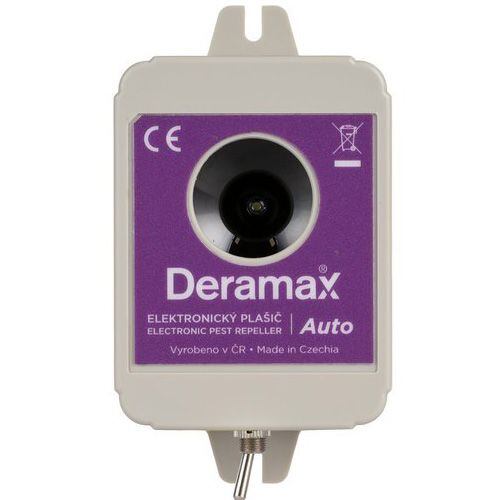 DERAMAX Auto ultrazvukový plašič (odpuzovač) kun a hlodavců do auta, 9V