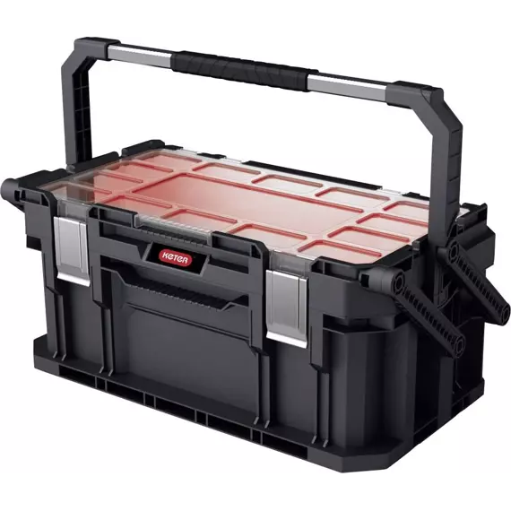 KETER kufr Smart Cantilever s organizérem 32*25*56cm, kovové uzávěry, vyjímatelné boxy