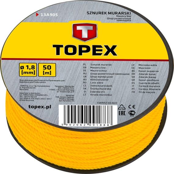 TOPEX šňůra zednická 50m 13A905
