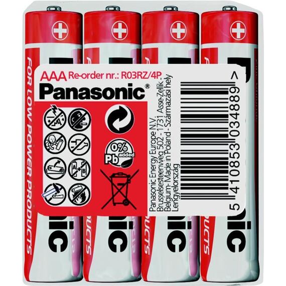 PANASONIC R03RZ AAA baterie mikrotužka 1ks