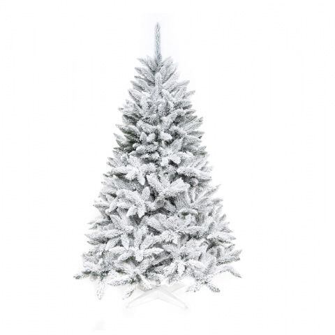 stromek vánoční SMRK 160cm + stojan, zasněžený, 91472