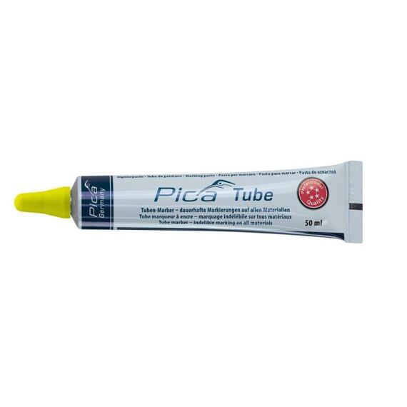 PICA Tube popisovač kuličkový v tubě, mosaz hrot s nerez kuličkou 3mm žlutý 575/44
