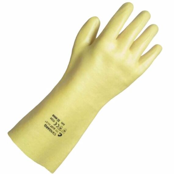 ČERVA rukavice STANDARD PVC 35cm povrstvené žluté vel.10,5 0110001670105
