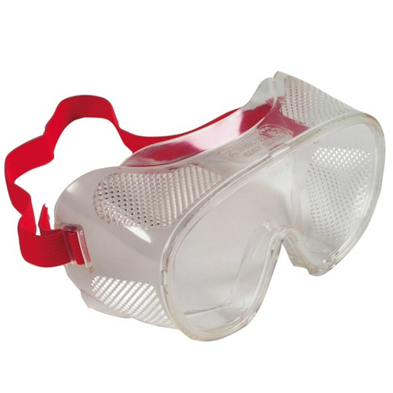 ČERVA brýle ochranné plastová lícnice, přímo větrané
