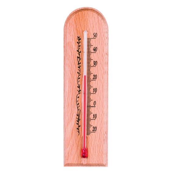 teploměr pokojový 15*4cm dřevo 1880140