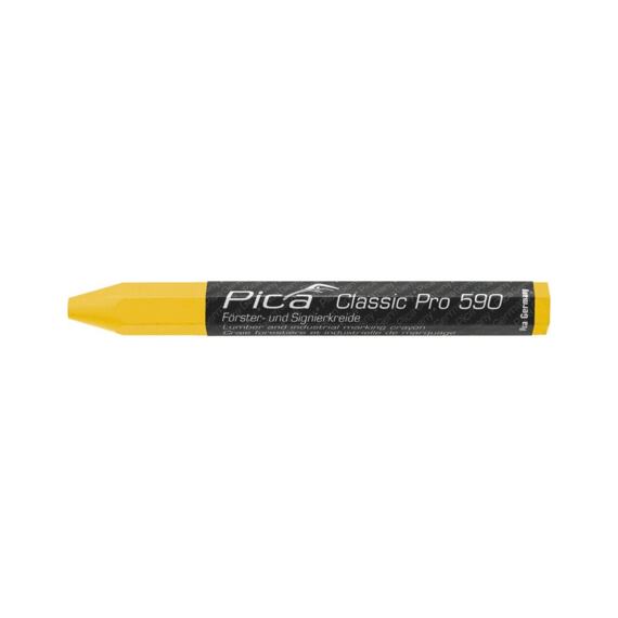 PICA Classic Pro křídový značkovač, 120*12mm, univerzální, žlutý 590/44