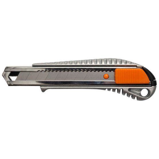 FISKARS nůž odlamovací celokovový 18mm, kovové vedení břitu, 1004617