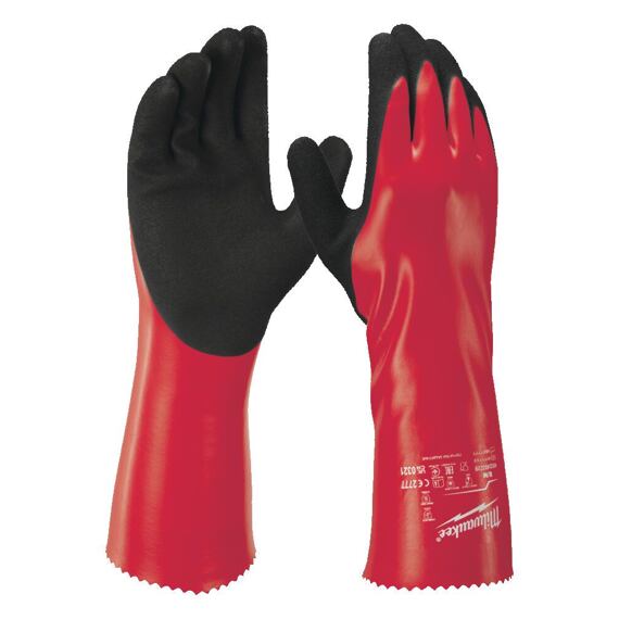 MILWAUKEE 4932493230 rukavice chemicky odolné vel.9/L, 350mm, tepelná a mechanická ochrana