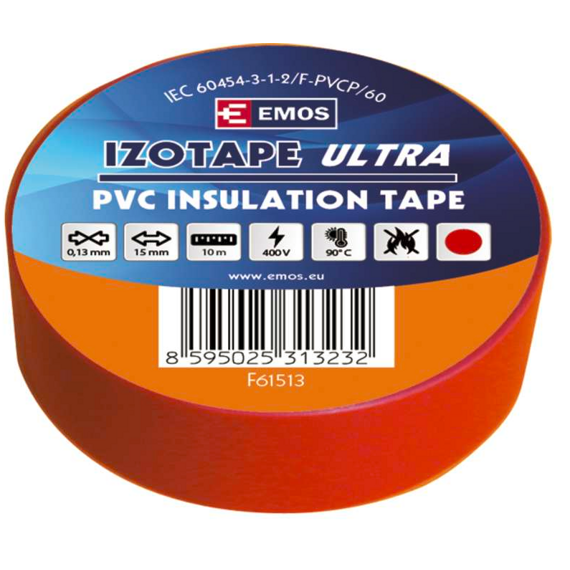 EMOS izolační páska 19mm/20m PVC červená F61923