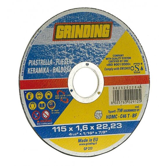 GRINDING 230*1,9R*22,2 řezný kotouč na stavební materiál 88.2-230-1,9R