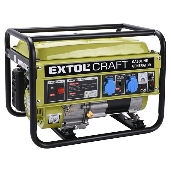 EXTOL Craft elektrocentrála 230V, výkon 2,8kW max./2,5kW trvalý, AVR 421000