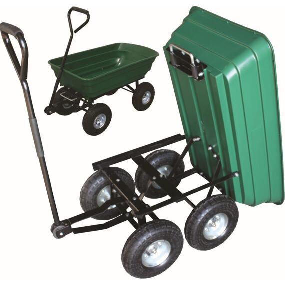 vozík zahradní sklápěcí 70l, nosnost max. 250kg, korba 94*51*21cm 791491