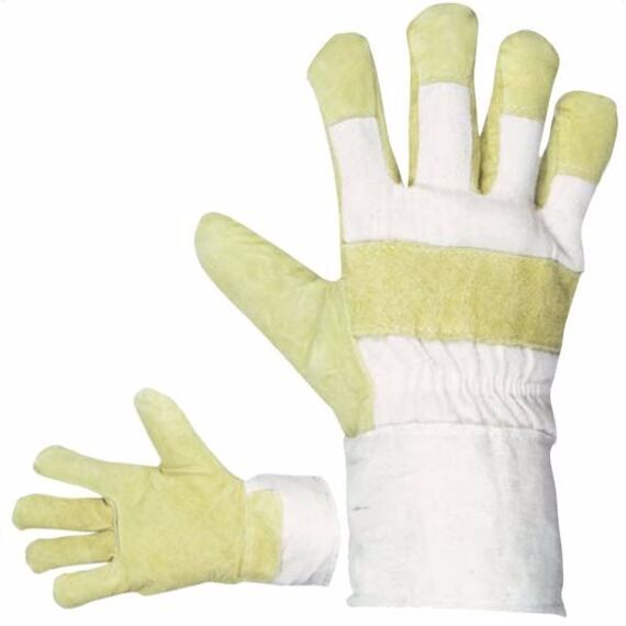 ČERVA rukavice SHAG zimní, štípaná hovězina, acryl vložka 0101001599110