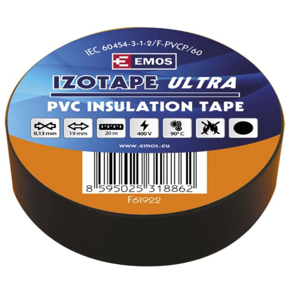 EMOS izolační páska 19mm/20m PVC černá F61922