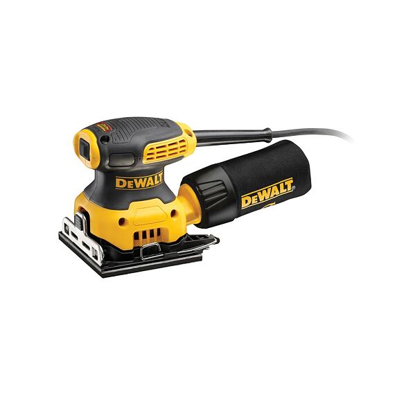 DeWalt DWE6411 vibrační bruska 230W, 140*115mm, rozkmit 1,6mm, suchý zip, 1,28kg