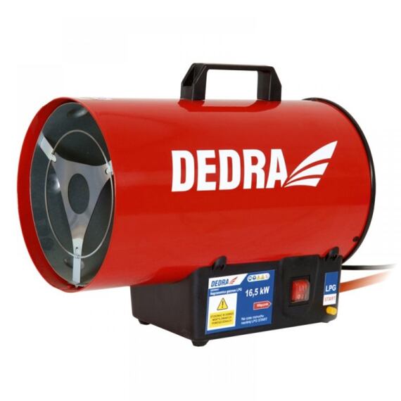 DEDRA ohřívač plynový 16,5kW, spotřeba 1,2kg/h, 500m3/h, DED9941