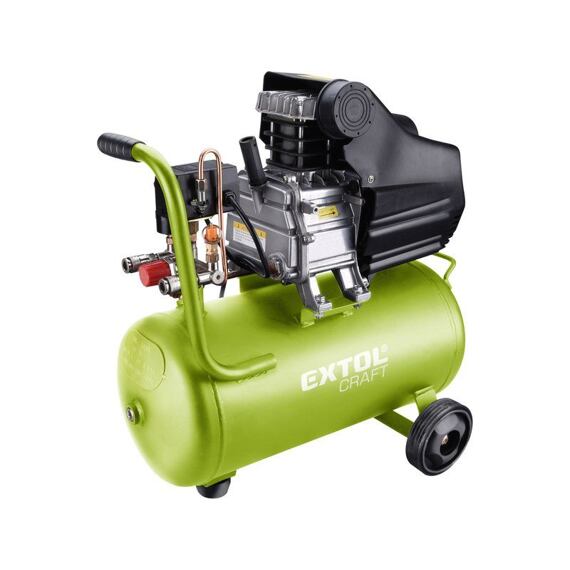 EXTOL Craft kompresor olejový 24l, 8bar, sací výkon 154l/min, plnící výkon 100l/min 418201