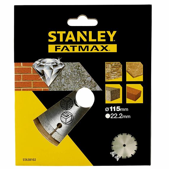 STANLEY STA38117 diamantový řezný kotouč 230*22,2mm segmentový na beton