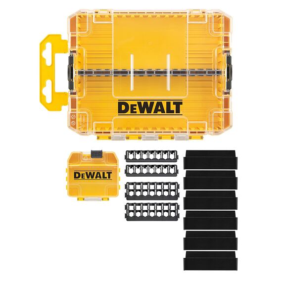 DeWalt DT70802 ToughCase organizer s přepážkami a držáky na bity