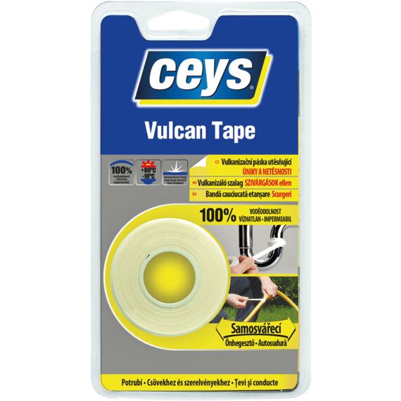 CEYS páska vulkanizační 19mm*3m bílá utěsňující VULCAN TAPE 505661