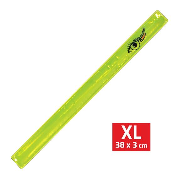 COMPASS pásek reflexní žlutý, XL, 38*3cm 01684