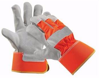 ČERVA rukavice CURLEW HiVis kombinované, oranžové vel.10,5 hovězí štípenka 0101007396105