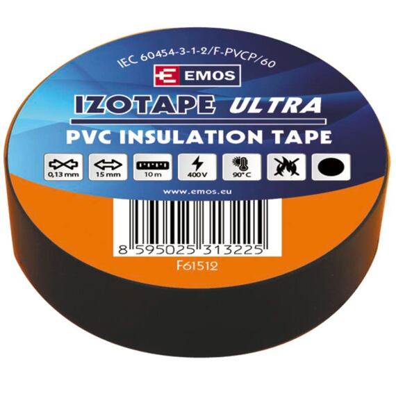 EMOS izolační páska 15mm/10m PVC černá F61512
