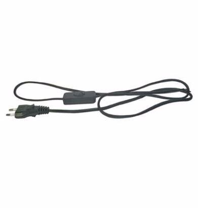 EMOS kabel flexo 2*0,75mm 3m vypínač černá S09273