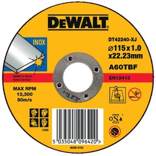 DeWalt DT42335 řezací kotouč 115*1,2*22,2mm na nerez