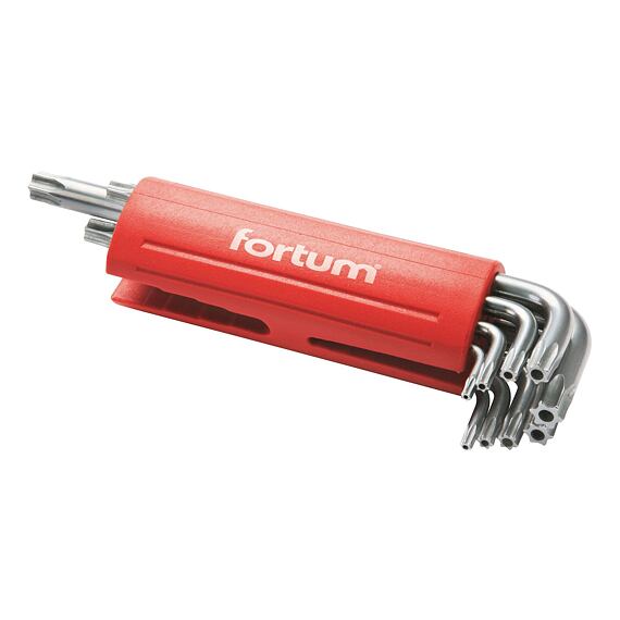 FORTUM sada TORX L-klíče s otvorem T10-50 4710200
