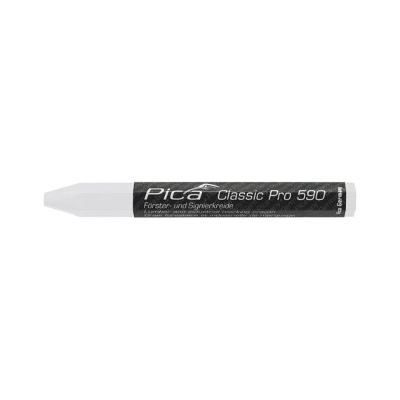 PICA Classic Pro křídový značkovač, 120*12mm, univerzální, bílý 590/52