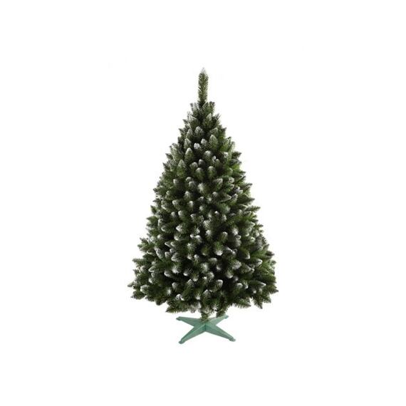 stromek vánoční JEDLE 220cm s bílými konci + stojan 91444