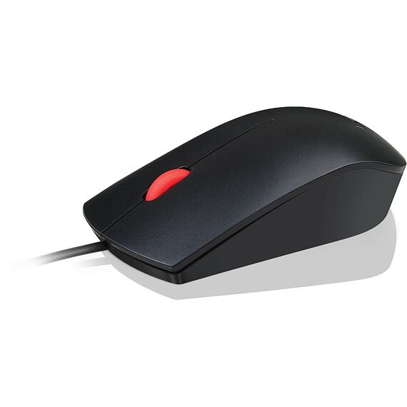 Lenovo drátová USB myš, černá, 400dpi, 2 tlačitka + kolečko
