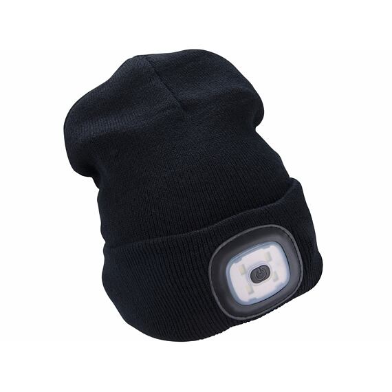 EXTOL Light čepice s čelovkou 4*45lm, nabíjecí, USB, černá, univerzální velikost 43199