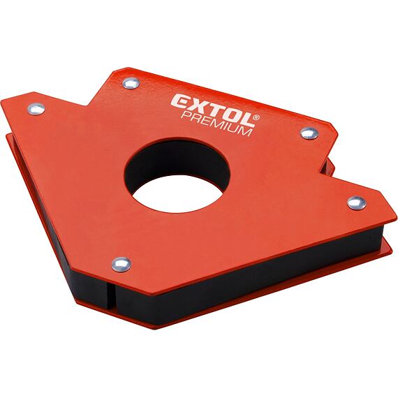 EXTOL PREMIUM magnet svařovací, 45°-90°-135°, nosnost do 34kg, 190*122*25mm, 8815190