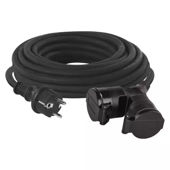EMOS kabel 230V prodlužovací 20m/2Z guma 3*1,5mm IP44 P0603