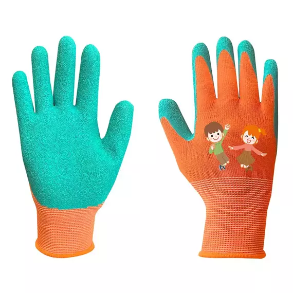 NEO rukavice pracovní dětské, polyester s latexovou vrstvou, vel.3, 97-644-3