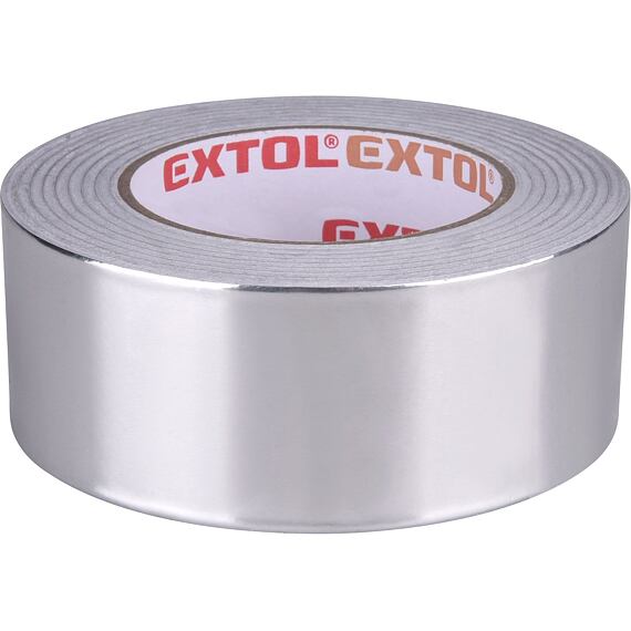 EXTOL PREMIUM páska lepící hliníková 50mm*50m, tloušťka 0,03mm, -20°C - +120°C, 8856332
